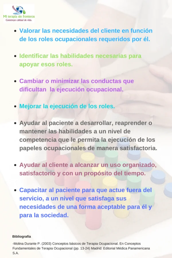 Objetivos de Terapia Ocupacional